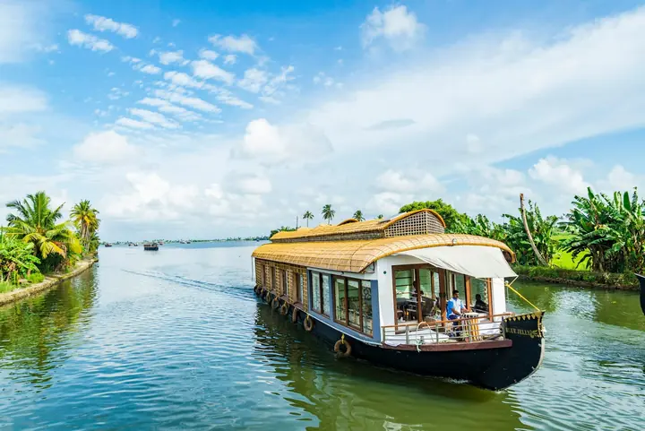 Houseboat on the backwaters, Alappuzha